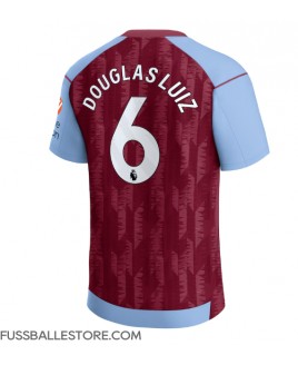 Günstige Aston Villa Douglas Luiz #6 Heimtrikot 2023-24 Kurzarm